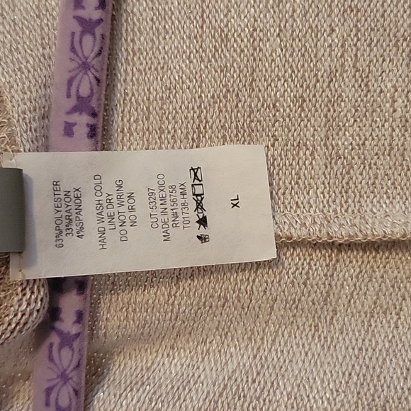 NWOT Honeyme sparkly gold cocoon cardigan size XL - Picture 5 of 8